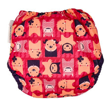 Load image into Gallery viewer, Printed Nappy Bamboo - Edie Monster