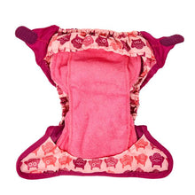 Load image into Gallery viewer, Printed Nappy Bamboo - Pink Owl