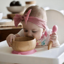 Load image into Gallery viewer, Avanchy - Bamboo Suction Baby Bowl + Spoon