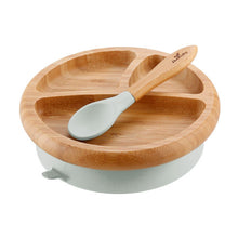 Load image into Gallery viewer, Avanchy - Bamboo Suction Baby Plate + Spoon
