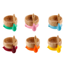 Load image into Gallery viewer, Avanchy - Bamboo Suction Baby Bowl + Spoon