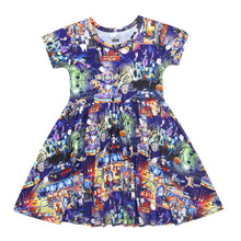 Load image into Gallery viewer, Spooky Carnival - Short Sleeve Dress

