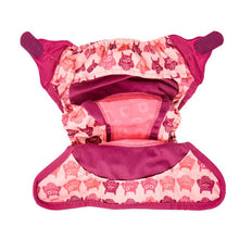 Load image into Gallery viewer, Printed Nappy Bamboo - Pink Owl
