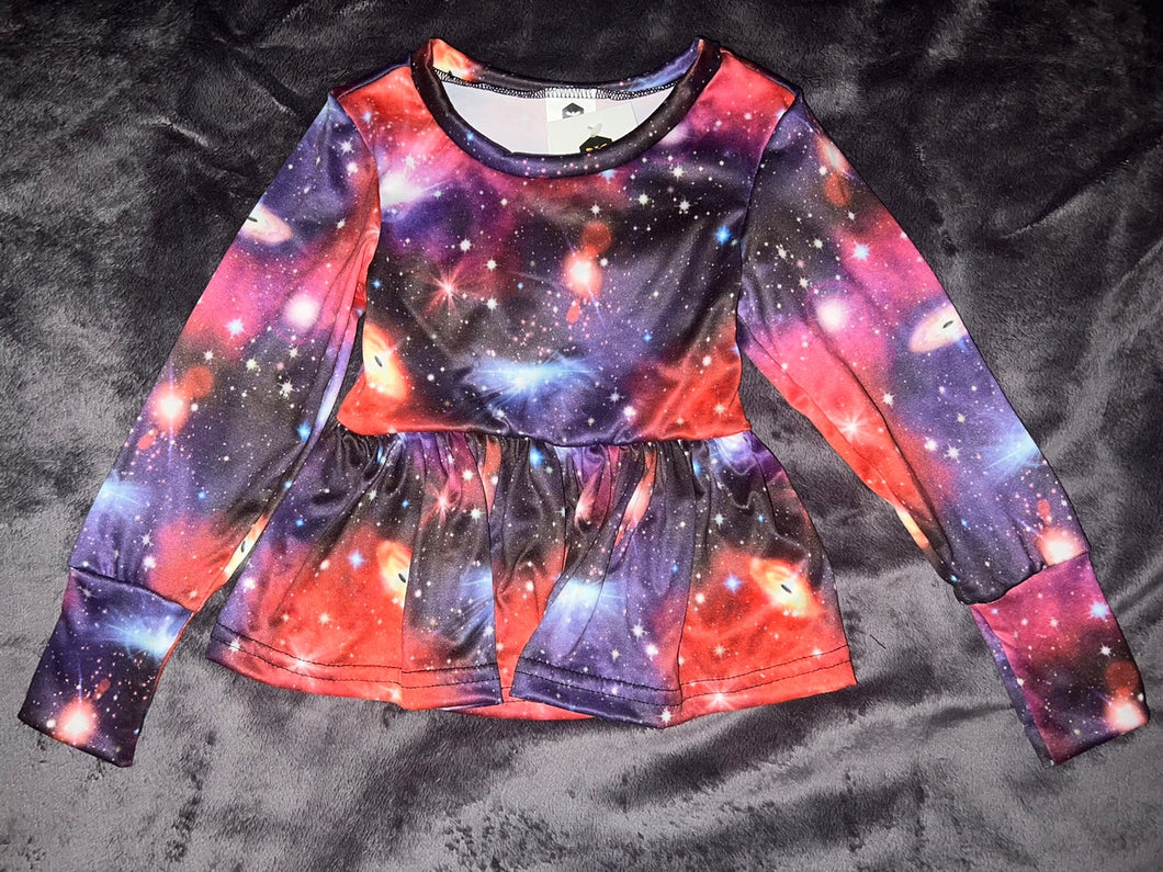 Long Sleeve Peplum - Supernova