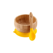 Load image into Gallery viewer, Avanchy - Bamboo Suction Baby Bowl + Spoon

